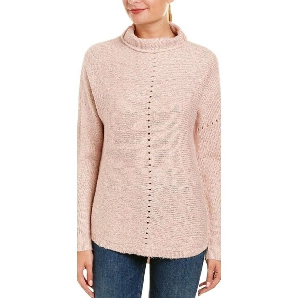 Velvet by Graham & Spencer Pale Pink Soft Wool Blend Sweater Women's Size S - Picture 1 of 8